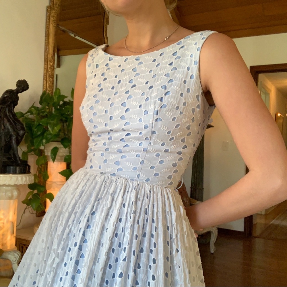 1950s eyelet dress